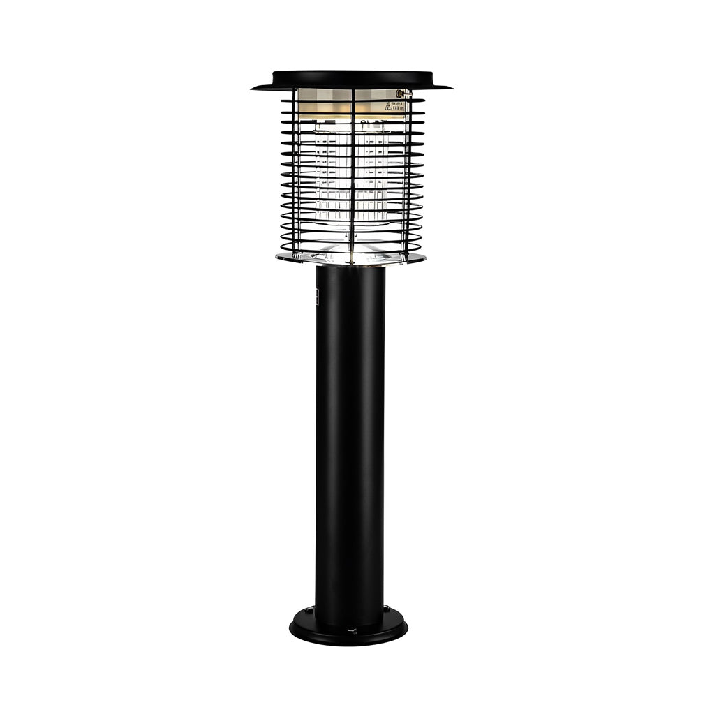 Solar Powered Waterproof Mosquito Killer Lamp Stainless Steel Bug Zapper with USB Charging for Outdoor Garden