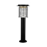 Solar Powered Waterproof Mosquito Killer Lamp Stainless Steel Bug Zapper with USB Charging for Outdoor Garden