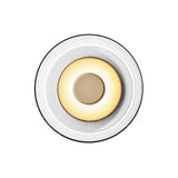Solara Minimalist Circular LED Wall Sconce with Glass Shade for Bedroom and Hallway