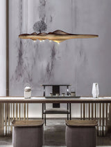 Solitude Wooden LED Pendant Light Modern Island Hanging Lamp for Dining Room and Office