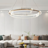 Solstice Hand Poured Art Glass LED Chandelier Modern Gold Pendant Light Fixture