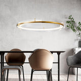 Solstice Hand Poured Art Glass LED Chandelier Modern Gold Pendant Light Fixture
