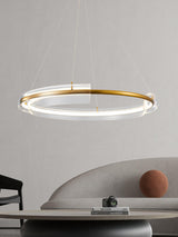 Solstice Hand Poured Art Glass LED Chandelier Modern Gold Pendant Light Fixture