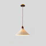 Soren Japanese Style Handmade Rice Paper Pendant Light with Minimalist Wood Accents