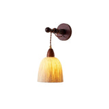 Soren Walnut Wood and Rice Paper Wall Sconce Japanese Minimalist Indoor Light Fixture