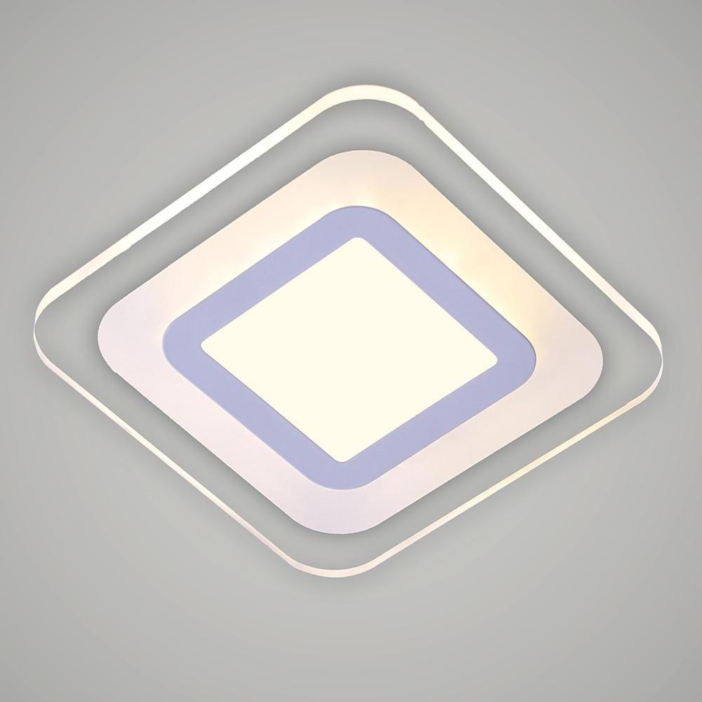 Low Profile 8 Inch Modern LED Ceiling Flush Mount Light Fixture for Interior Spaces