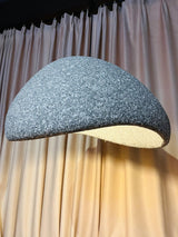Speckled Moon Pendant Light Japanese Style Organic Resin Hanging Lamp for Modern Interiors