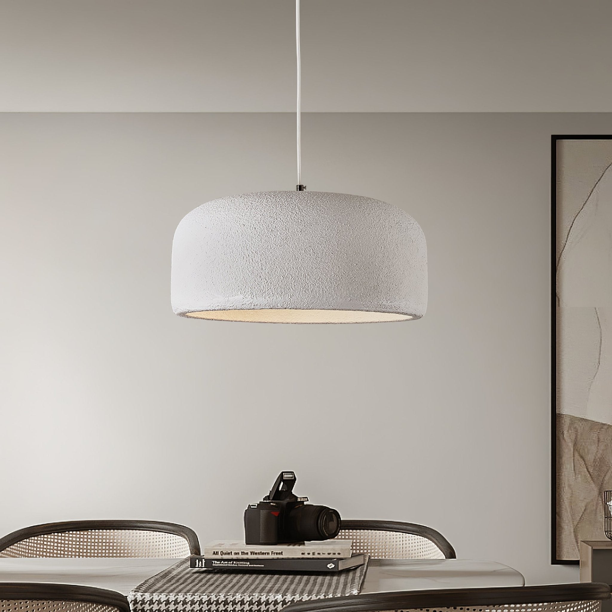 Spherical Cloud Resin Dome Pendant Lamp Architectural Organic Hanging Light for Interiors
