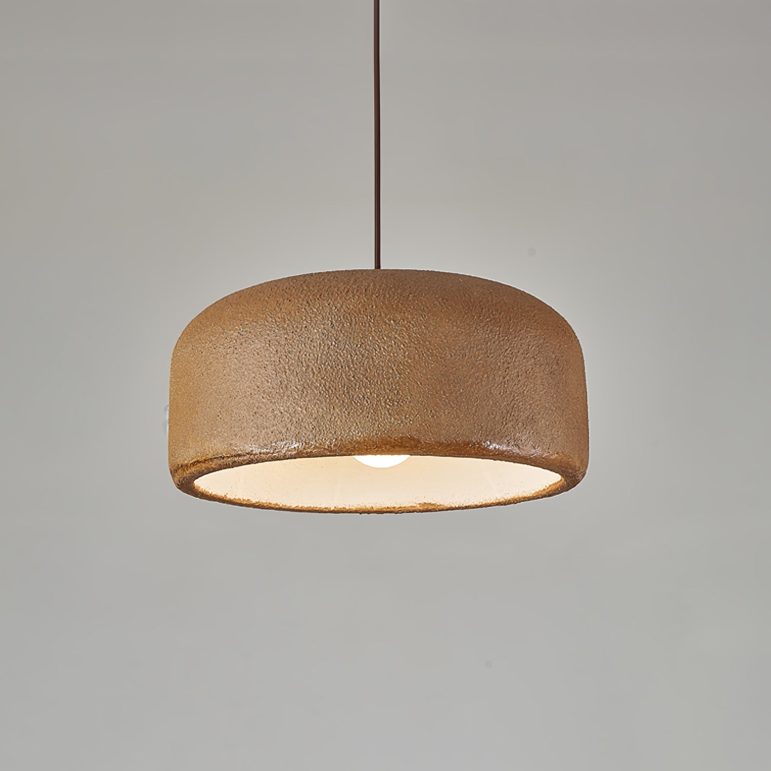 Spherical Cloud Resin Dome Pendant Lamp Architectural Organic Hanging Light for Interiors