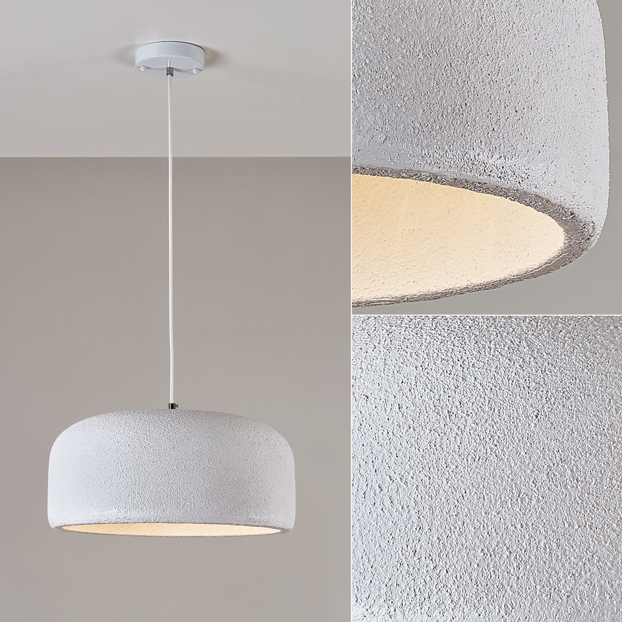 Spherical Cloud Resin Dome Pendant Lamp Architectural Organic Hanging Light for Interiors