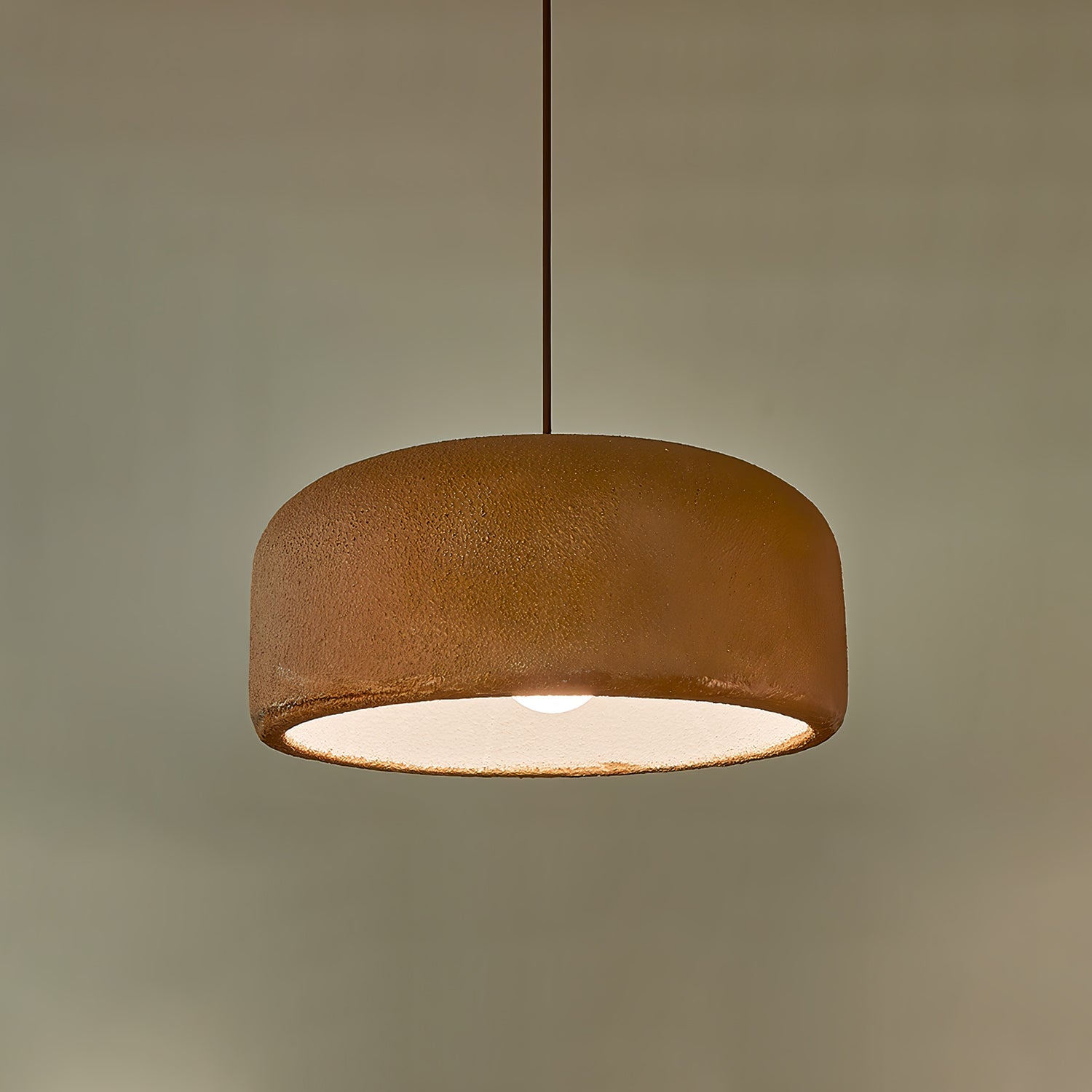 Spherical Cloud Resin Dome Pendant Lamp Architectural Organic Hanging Light for Interiors