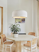Spherical Cloud Resin Dome Pendant Lamp Architectural Organic Hanging Light for Interiors
