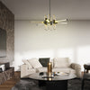 Spliced Glass Tube LED Pendant Light Minimalist Nordic Chandelier for Modern Homes