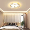 Modern Heart Circle Dimmable LED Flush Mount Ceiling Light with Remote Control