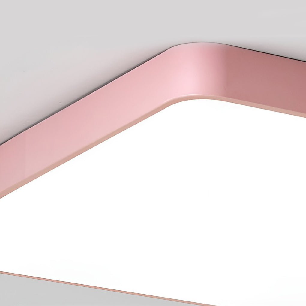 Modern Ultra Thin Square LED Flush Mount Ceiling Lamp for Bedroom and Kids Room
