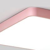 Modern Ultra Thin Square LED Flush Mount Ceiling Lamp for Bedroom and Kids Room