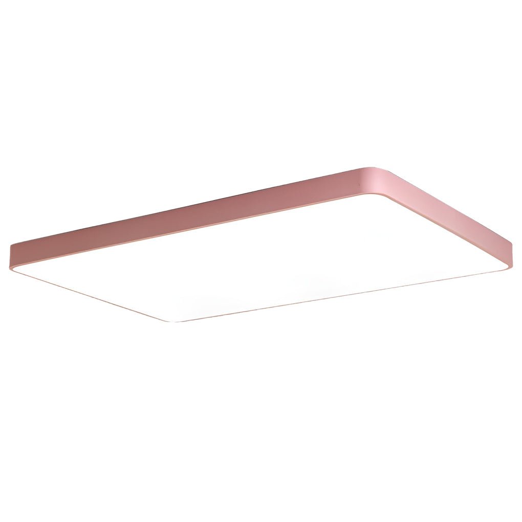 Modern Ultra Thin Square LED Flush Mount Ceiling Lamp for Bedroom and Kids Room