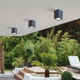 Modern Square LED Waterproof Flush Mount Downlight for Balcony Hallway and Indoor Outdoor Use