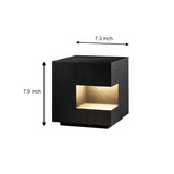 Square Modern Black Outdoor Landscape LED Path Light Waterproof IP65 Garden Lawn Fixture