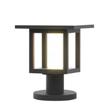 Square Outdoor LED Fence Post Light Solar and Hardwired Landscape Garden Wall Sconce IP54