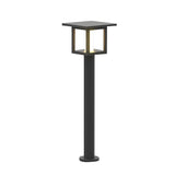 Square Outdoor LED Fence Post Light Solar and Hardwired Landscape Garden Wall Sconce IP54