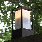 Square Outdoor LED Pathway and Deck Post Light Modern Waterproof Garden Lawn Lamp