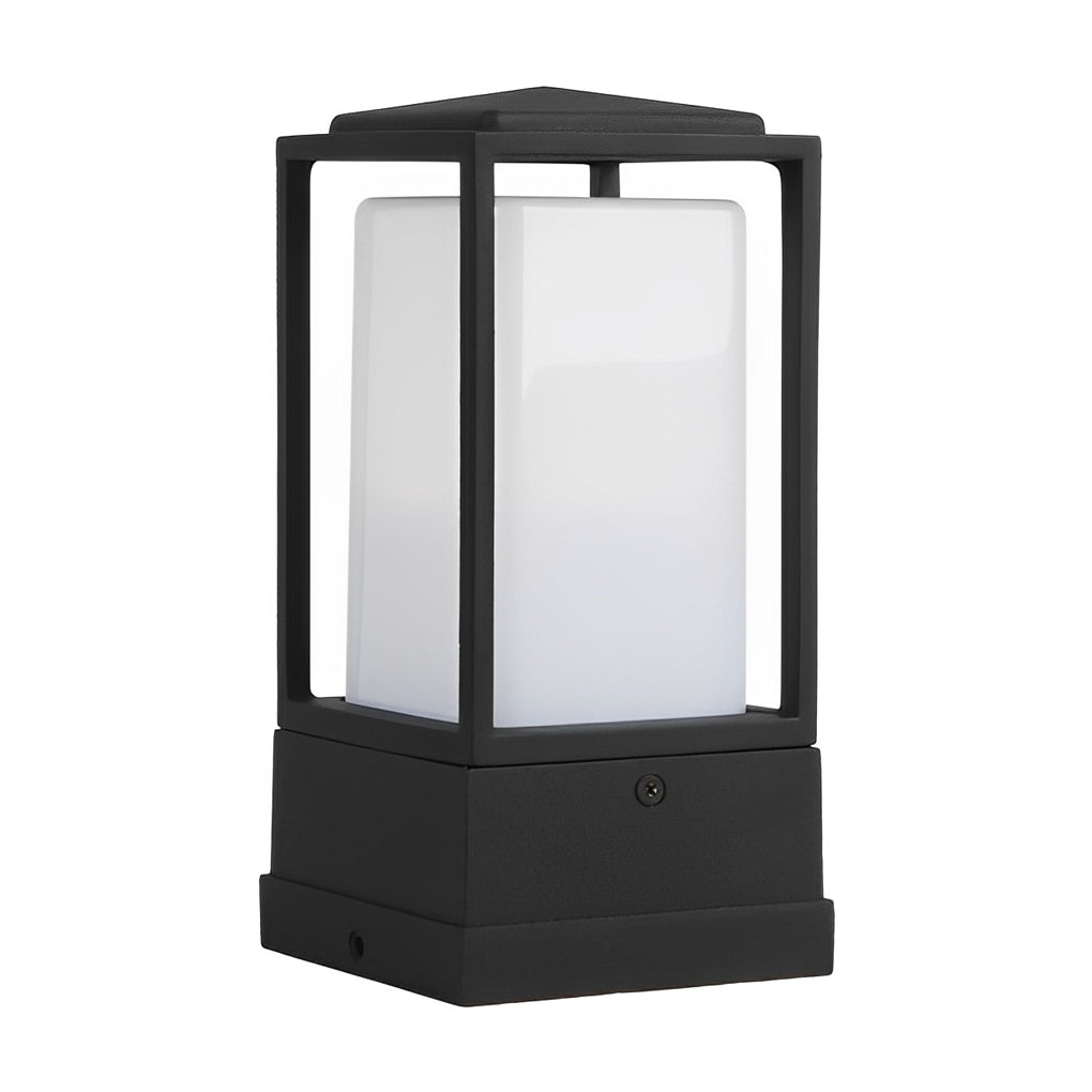 Square Outdoor LED Pathway and Deck Post Light Modern Waterproof Garden Lawn Lamp