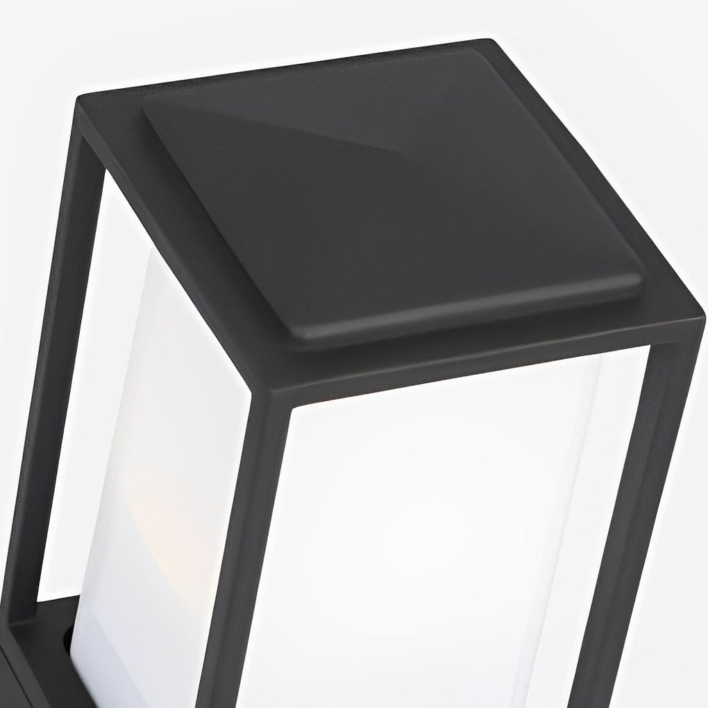 Square Outdoor LED Pathway and Deck Post Light Modern Waterproof Garden Lawn Lamp