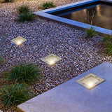 Square Waterproof IP67 LED Recessed Step Lights 4W Outdoor In Wall Stair Deck Path Lighting 90 to 260V