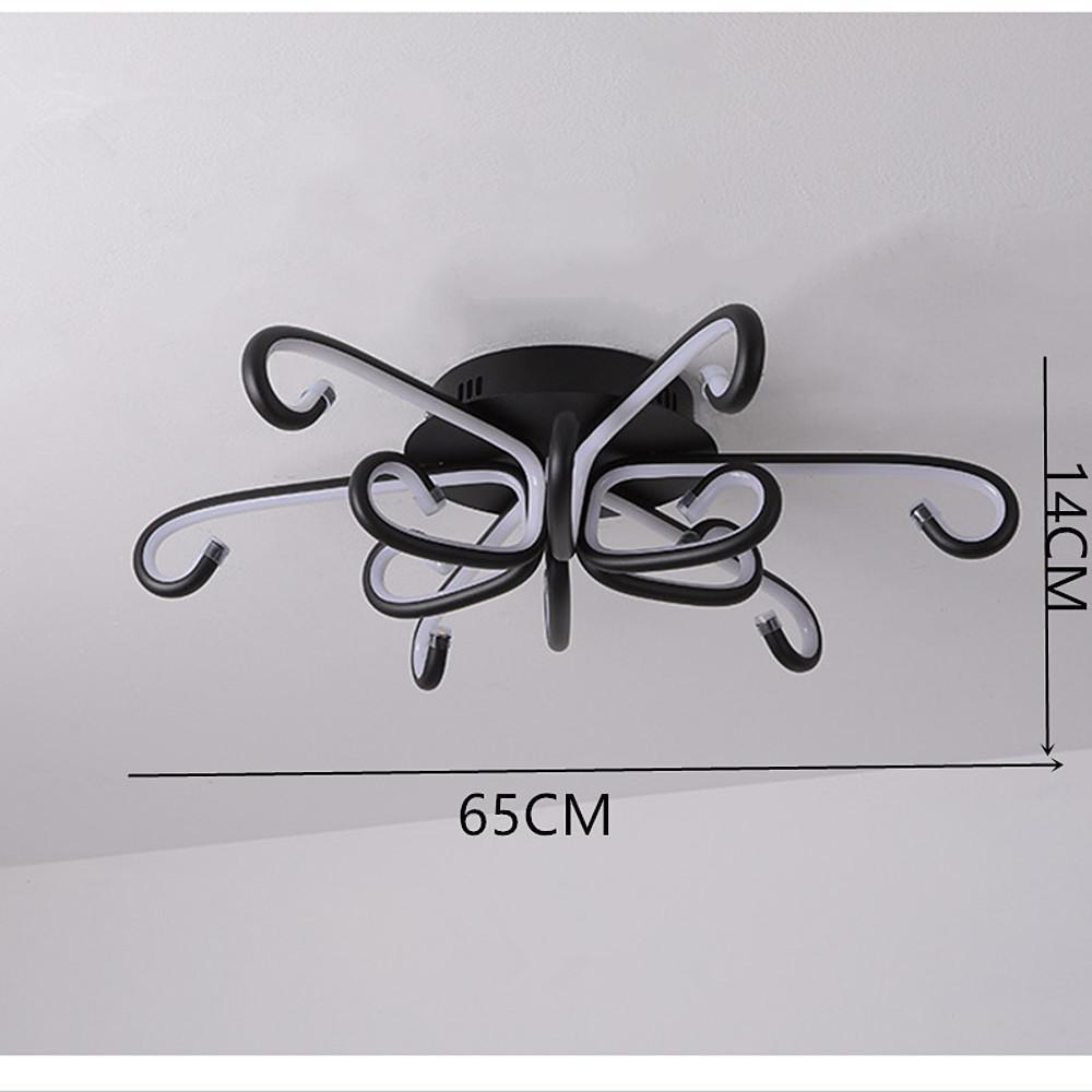Modern Geometric Octopus LED Flush Mount Ceiling Light Fixture for Living Room and Bedroom