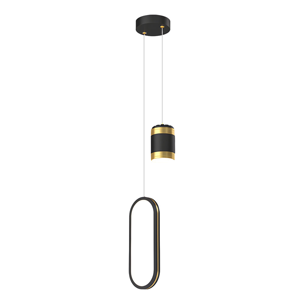 Starry Sky Projection Ring LED Pendant Light Modern 3 Step Dimming Chandelier