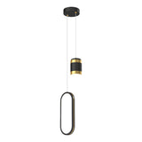 Starry Sky Projection Ring LED Pendant Light Modern 3 Step Dimming Chandelier