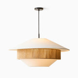 Stevie Woven Pendant Light Natural Hemp Rope Japanese Style Hanging Lamp
