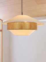 Stevie Woven Pendant Light Natural Hemp Rope Japanese Style Hanging Lamp