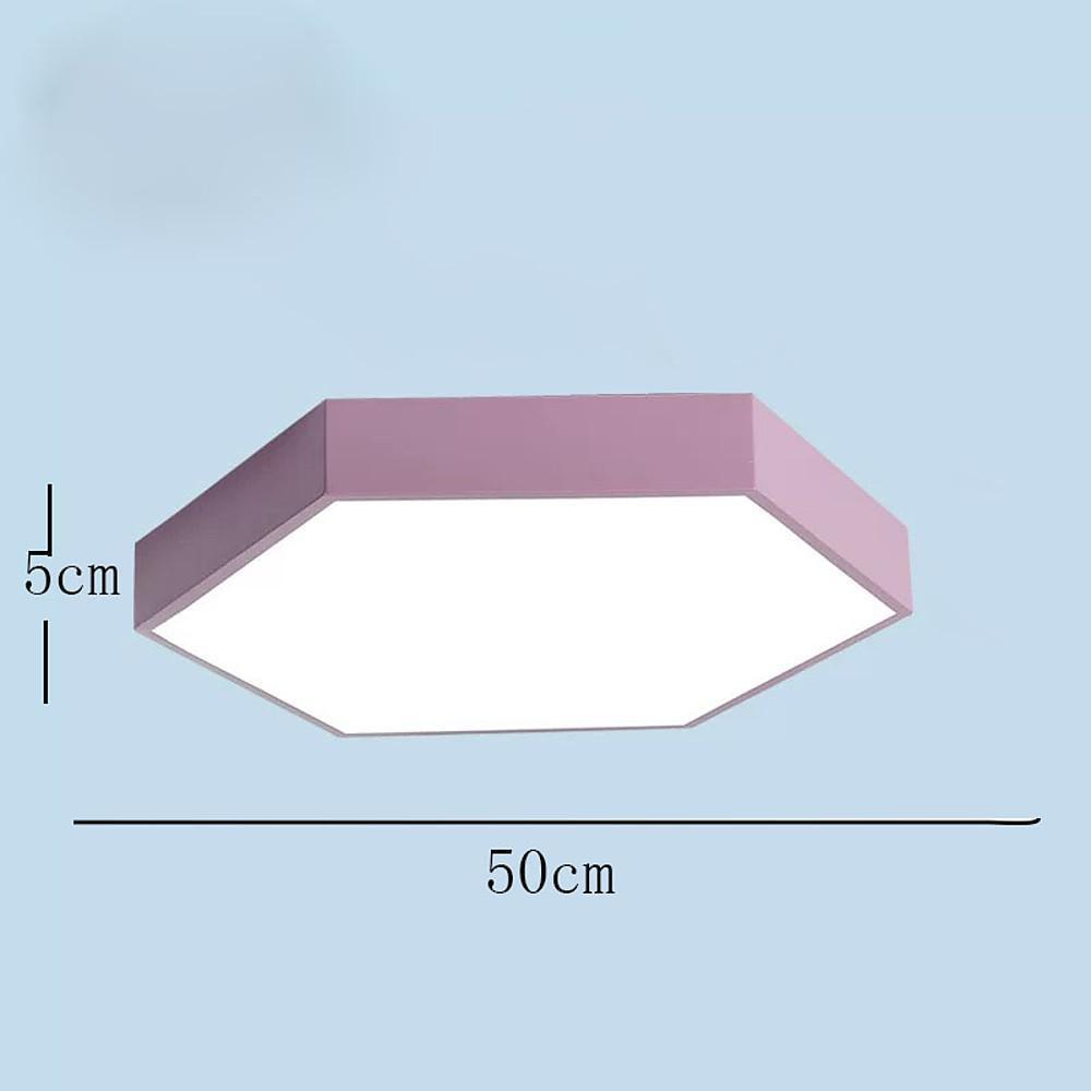 Modern Geometric Hexagon LED Flush Mount Ceiling Light Fixture for Home Decor