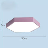 Modern Geometric Hexagon LED Flush Mount Ceiling Light Fixture for Home Decor