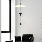 Stralunata Minimalist LED Pendant Light Circular Adjustable Hanging Lamp for Modern Interiors