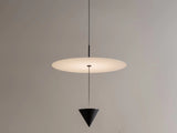 Stralunata Minimalist LED Pendant Light Circular Adjustable Hanging Lamp for Modern Interiors