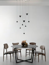Stralunata Minimalist LED Pendant Light Circular Adjustable Hanging Lamp for Modern Interiors