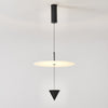 Stralunata Minimalist LED Pendant Light Circular Adjustable Hanging Lamp for Modern Interiors