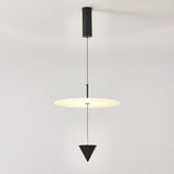 Stralunata Minimalist LED Pendant Light Circular Adjustable Hanging Lamp for Modern Interiors