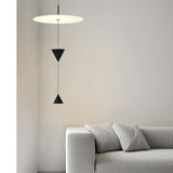 Stralunata Minimalist LED Pendant Light Circular Adjustable Hanging Lamp for Modern Interiors