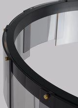 Stratos Modern LED Glass Ceiling Chandelier with Curved Panes for Luxury Dining Spaces