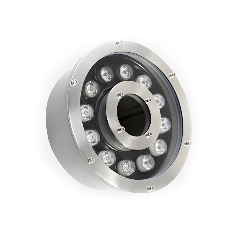 Submersible IP68 LED Ring Fountain Light Waterproof RGB Underwater Pool Lamp for Pond and Square