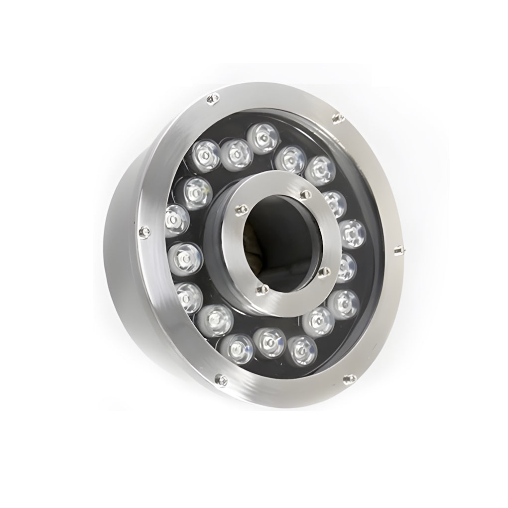 Submersible IP68 LED Ring Fountain Light Waterproof RGB Underwater Pool Lamp for Pond and Square