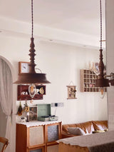 Sumally Natural Walnut Wood Pendant Light Modern Minimalist Drop Lamp Fixture