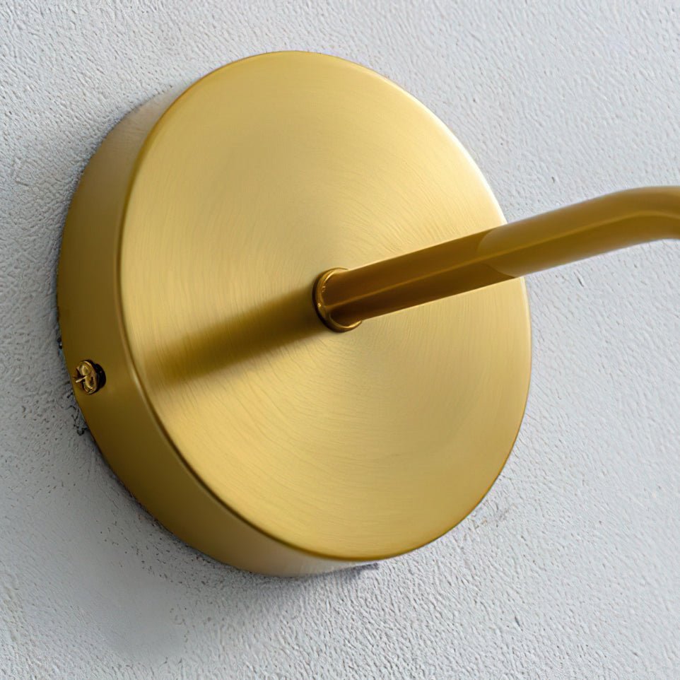 Surge Modern Artistic LED Wall Sconce Colorful Glass Gold Finish Indoor Lighting