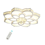 Modern Flower Shaped Dimmable LED Flush Mount Ceiling Light Creative Acrylic Floral Lighting Fixture