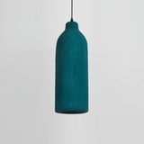 Tega Dark Green Textured Pendant Light Modern High Density Indoor Hanging Lamp