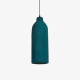 Tega Dark Green Textured Pendant Light Modern High Density Indoor Hanging Lamp